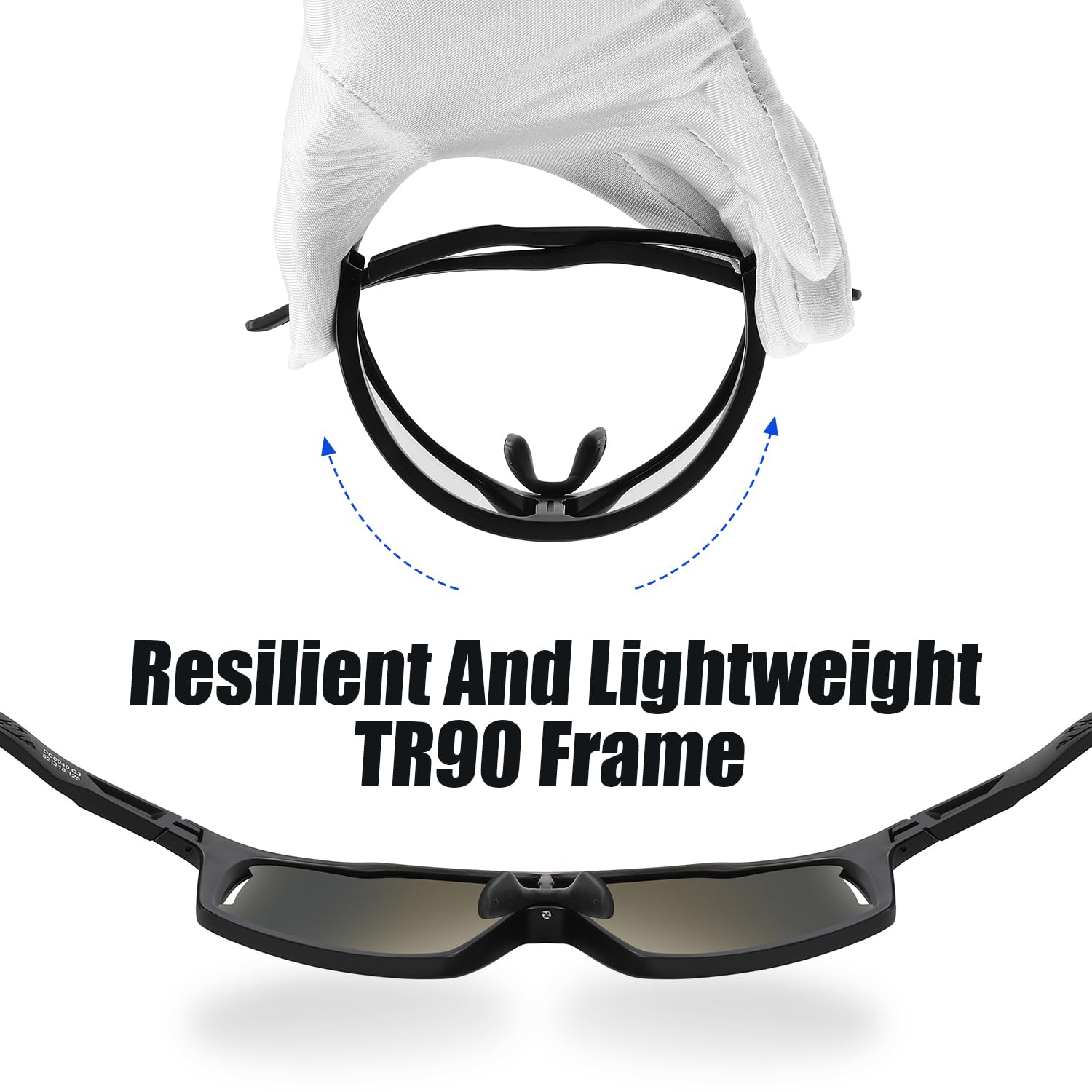 DUCO Cycling Glasses Men Women Polarized Sport Sunglasses UV400 Protection Lightweight Baseball Tennis Golf Baseball Running - Image 4