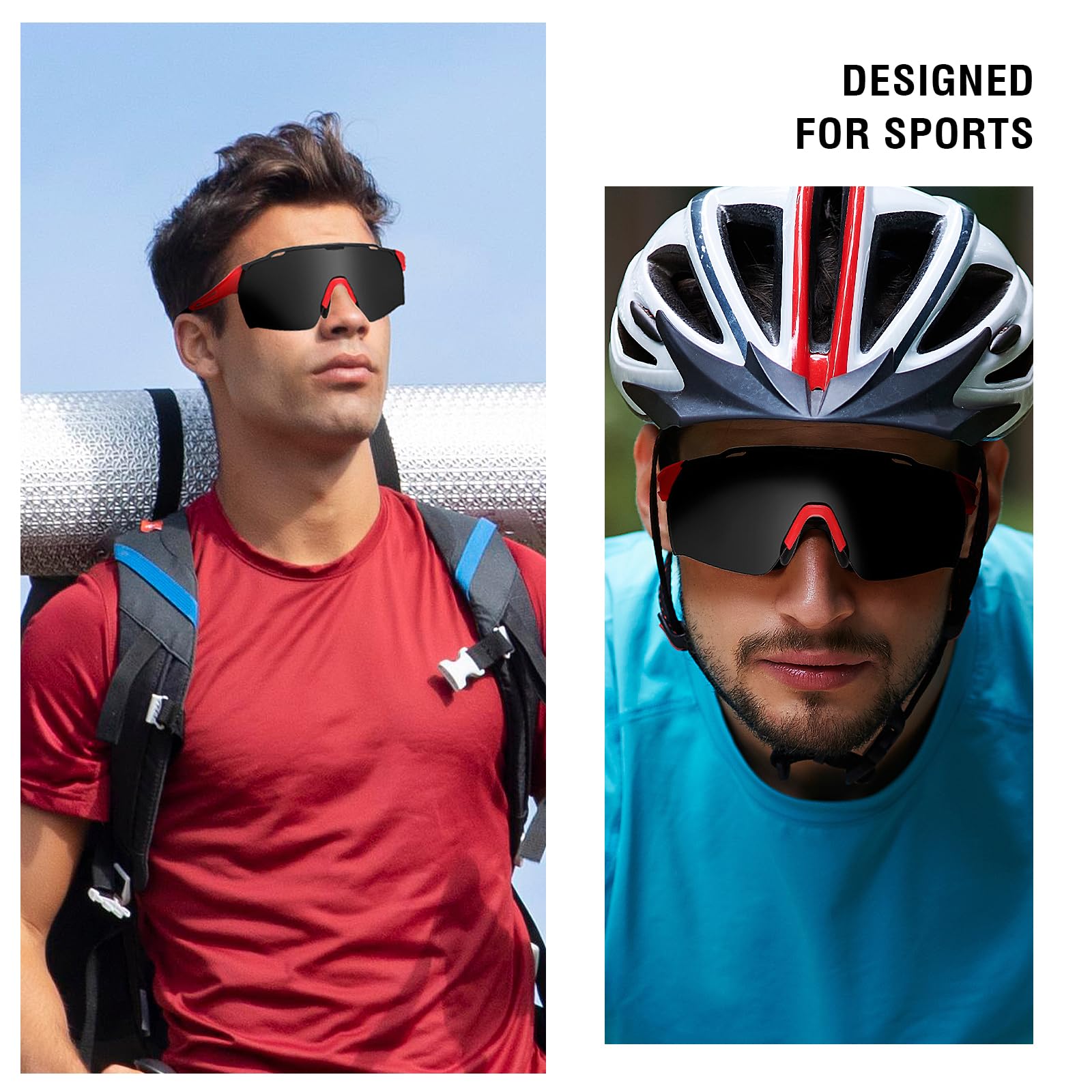 DUCO Cycling Sunglasses for Men Women Sports Sunglasses uv 400 Protection TR90 Baseball Driving Fishing Sun glasses 0038 - Image 5