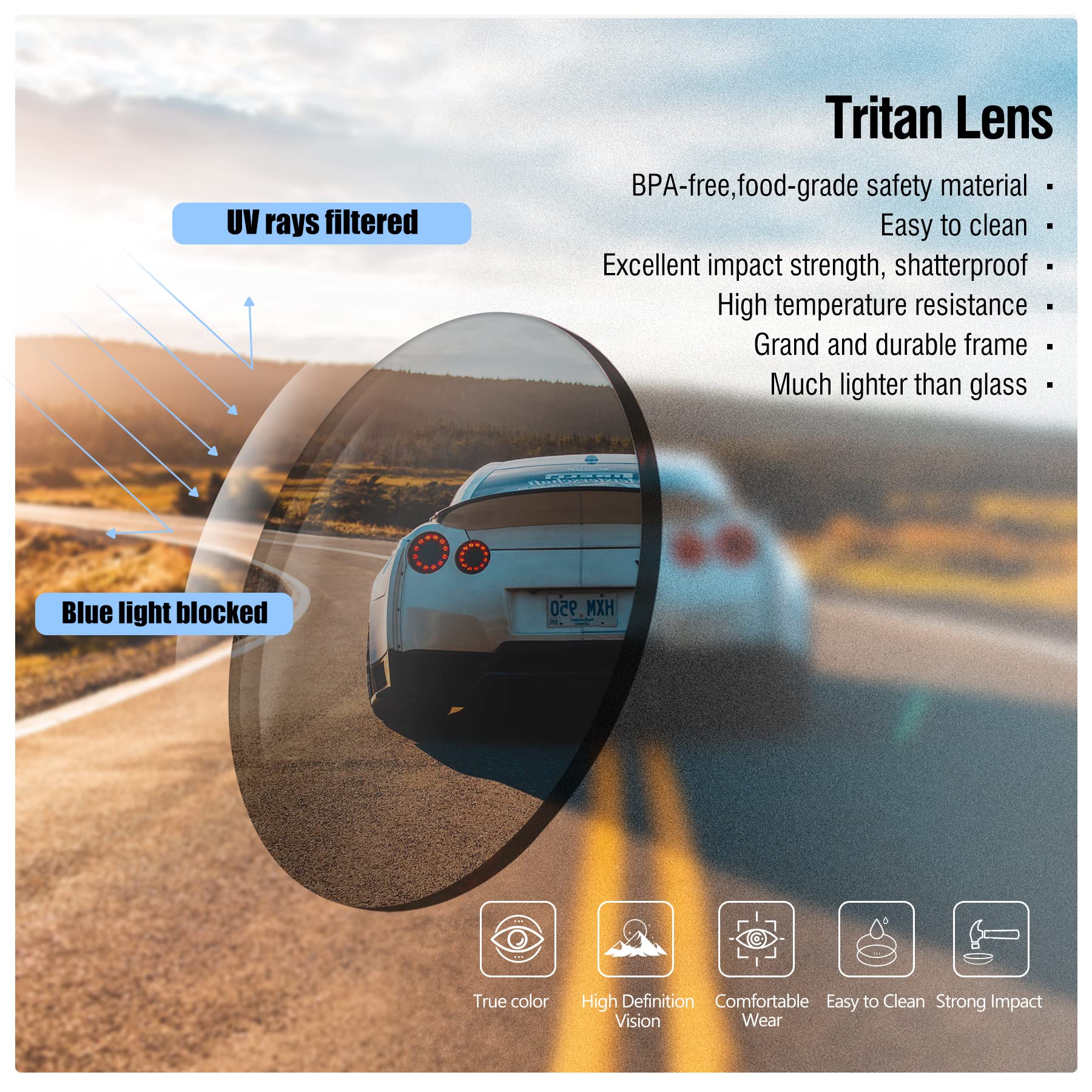 DUCO Retro Aviator Sunglasses for Mens Womens Semi-Rimless Non-Polarized Trendy Sun Glasses Metal Frame for Driving DC3035 - Image 8