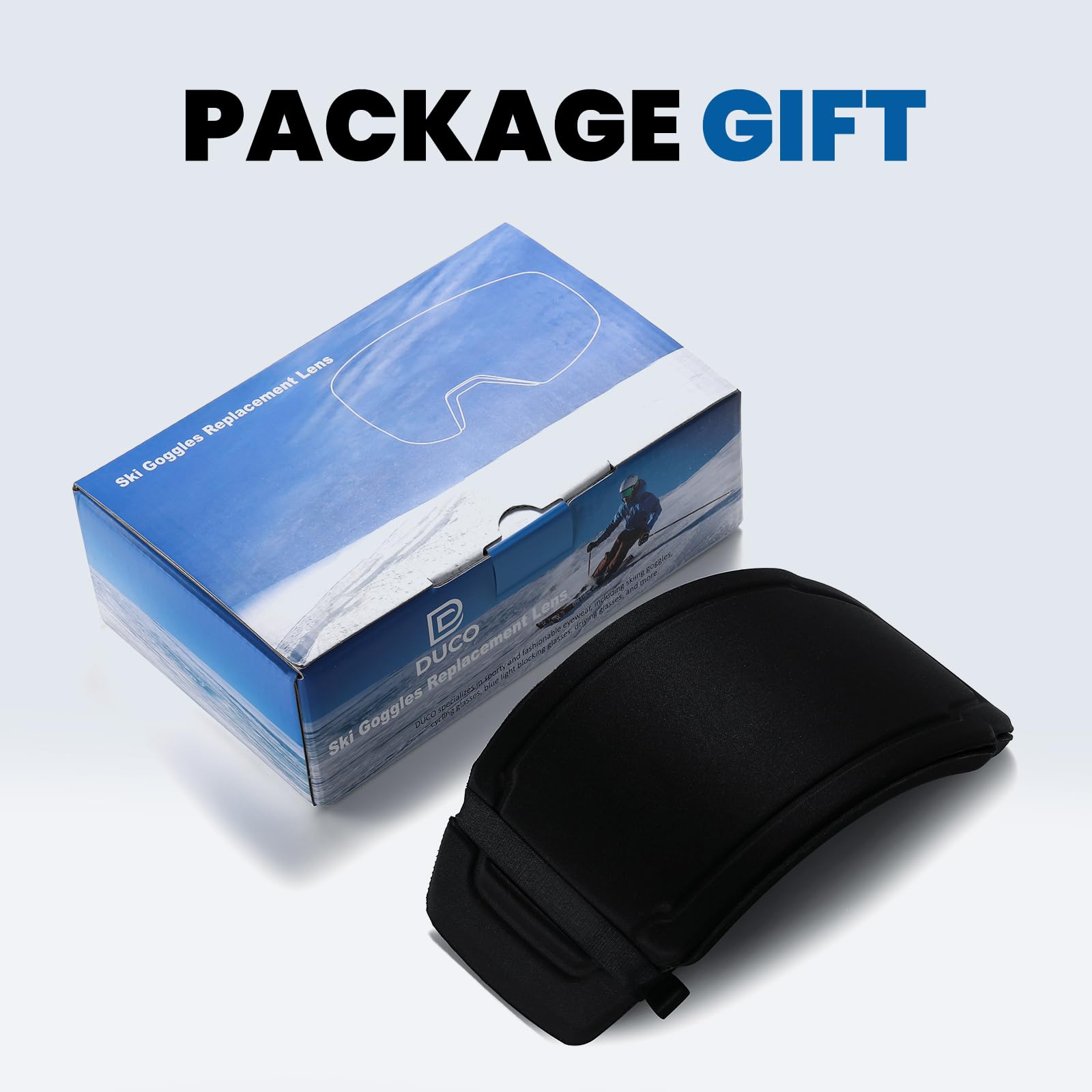 DUCO Ski Goggles with Magnetic Lens for Snowboard, Anti-Fog UV400 Protection Over Glasses OTG Snow Sports Goggles DCS002 - Image 8