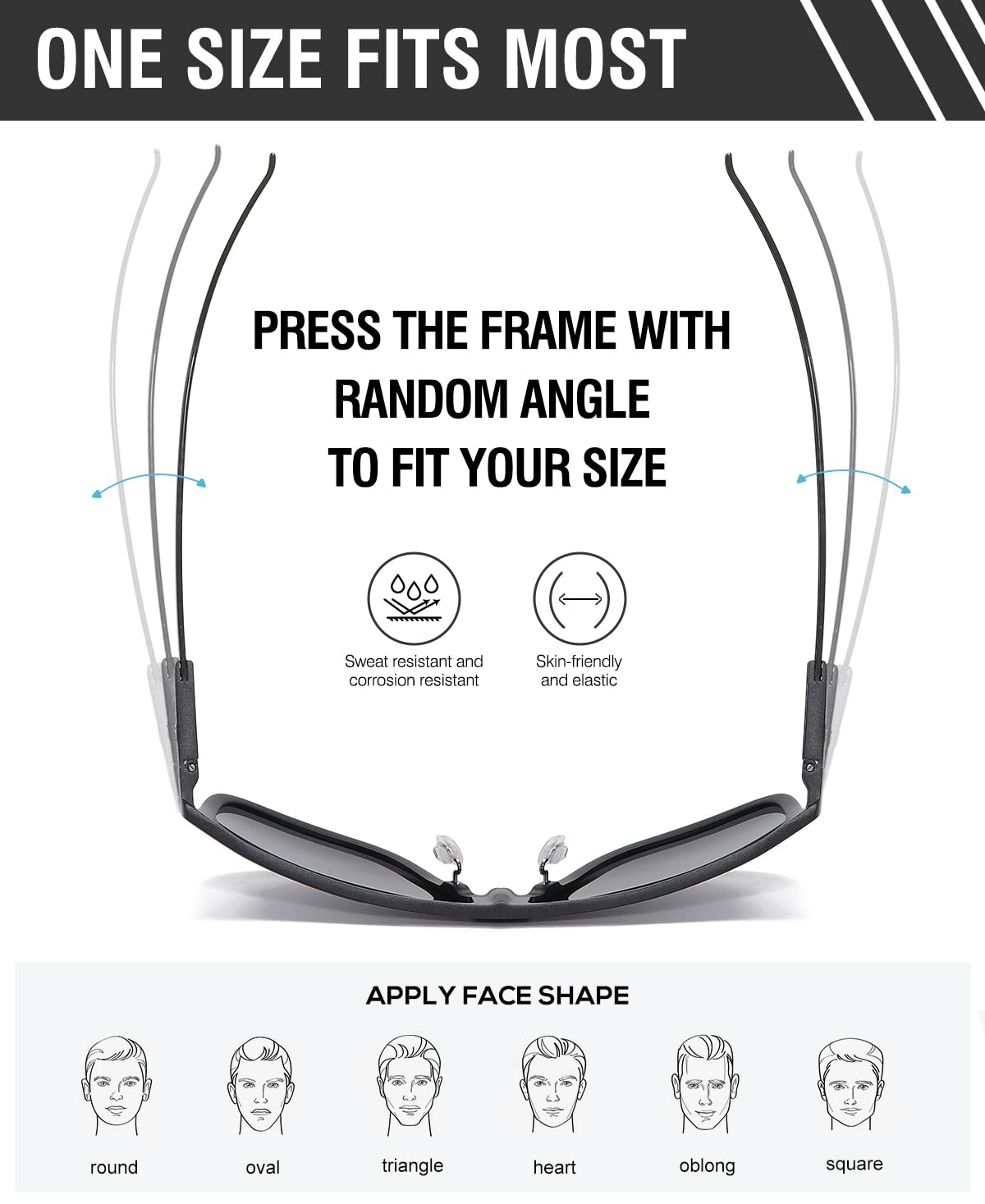 DUCO Trendy Square Sunglasses for Men Women Flat Top Shield Shades Oversized Carbon Fiber Polarized Sun Glasses DC8209 - Image 4